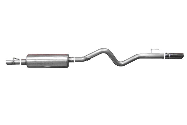 Gibson 05-08 Dodge Durango SXT 4.7L 3in Cat-Back Single Exhaust - Aluminized - Bull Strap
