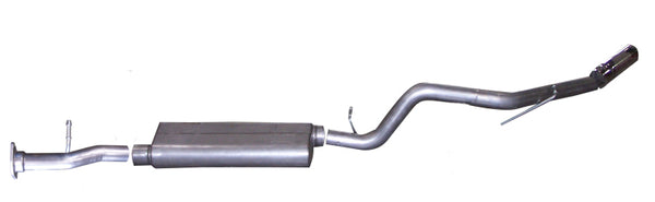 Gibson 06-09 Chevrolet Trailblazer LT 4.2L 2.5in Cat-Back Single Exhaust - Aluminized - Bull Strap