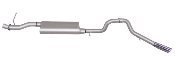 Gibson 06-09 Ford Explorer Limited 4.6L 3in Cat-Back Single Exhaust - Stainless - Bull Strap