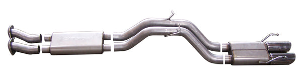 Gibson 06-10 Jeep Grand Cherokee SRT8 6.1L 3in Cat-Back Dual Exhaust - Aluminized - Bull Strap