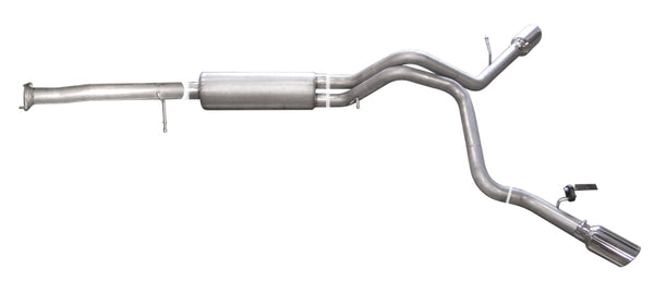 Gibson 07-10 Cadillac Escalade ESV Base 6.2L 2.5in Cat-Back Dual Extreme Exhaust - Aluminized - Bull Strap