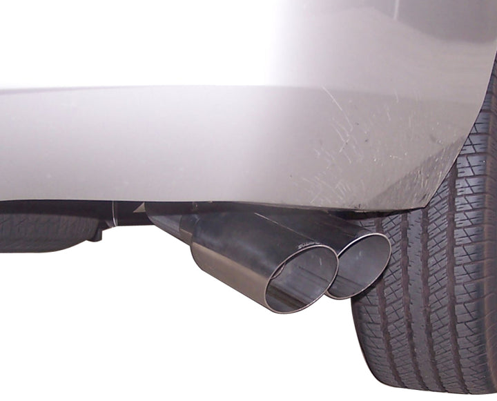 Gibson 07-12 Chevrolet Avalanche LS 5.3L 2.25in Cat-Back Dual Sport Exhaust - Aluminized - Bull Strap