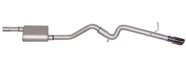 Gibson 10-12 Ford Escape Limited 3.0L 2.25in Cat-Back Single Exhaust - Aluminized - Bull Strap