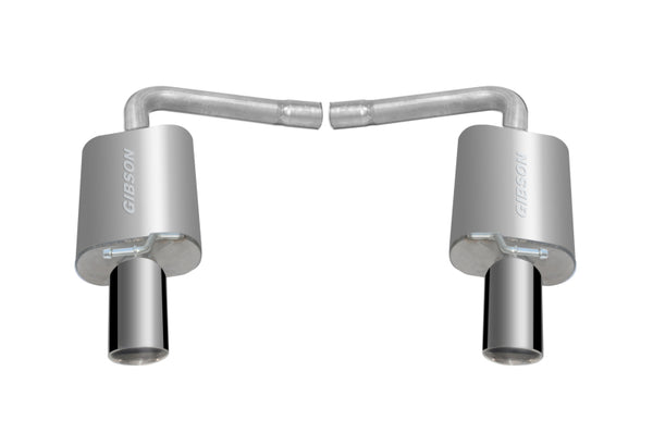 Gibson 11-18 Ford Explorer Base 3.5L 2.25in Axle-Back Dual Exhaust - Stainless - Bull Strap