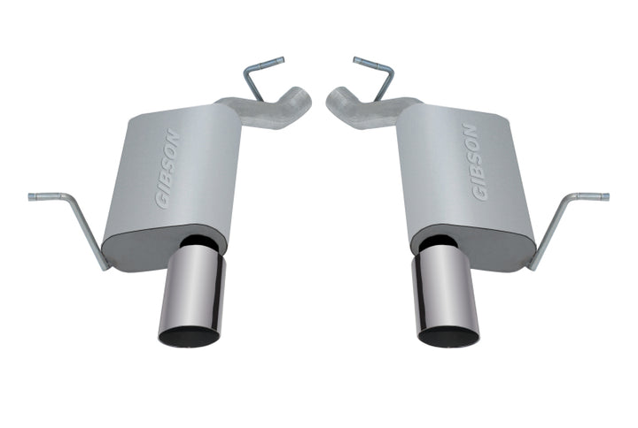 Gibson 11-18 Jeep Grand Cherokee Laredo 3.6L 2.25in Axle-Back Dual Exhaust - Stainless - Bull Strap