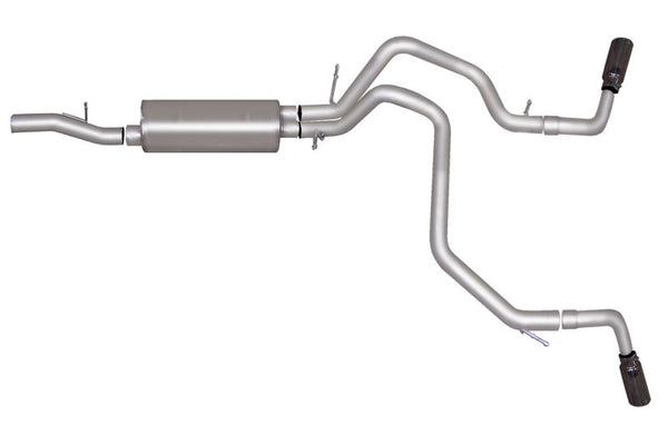 Gibson 15-19 Chevrolet Tahoe LS 5.3L 2.25in Cat-Back Dual Extreme Exhaust - Aluminized - Bull Strap