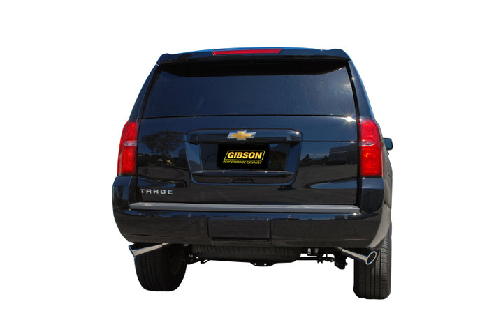 Gibson 15-19 Chevrolet Tahoe LS 5.3L 2.25in Cat-Back Dual Extreme Exhaust - Aluminized - Bull Strap