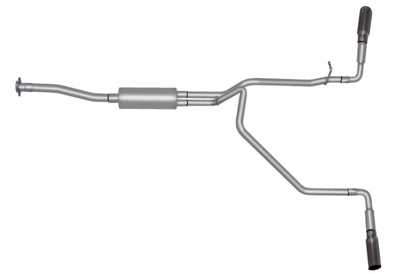 Gibson 15-22 Chevrolet Colorado LT 2.5L 2.25in Cat-Back Dual Extreme Exhaust - Aluminized - Bull Strap