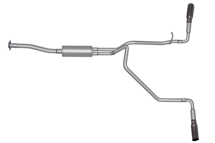 Gibson 15-22 Chevrolet Colorado LT 2.5L 2.25in Cat-Back Dual Extreme Exhaust - Aluminized - Bull Strap