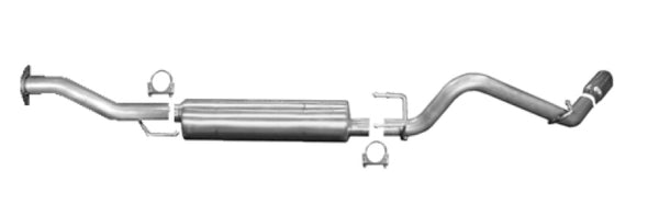 Gibson 16-22 Toyota Tacoma Limited 3.5L 2.5in Cat-Back Single Exhaust - Aluminized - Bull Strap