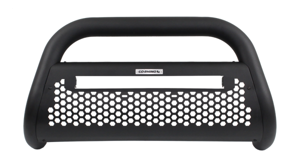 Go Rhino 07-13 Chevy Avalanche RC2 LR 20in Light Mnt Complete Kit w/Front Guard + Brkts - Bull Strap