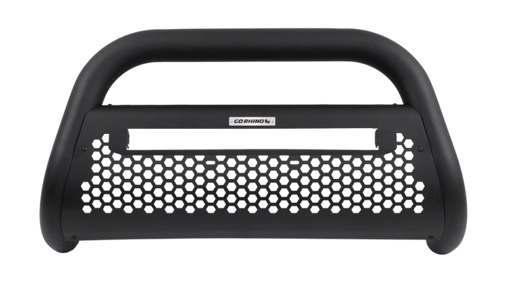 Go Rhino 07-19 Chevy 2500HD RC2 LR 20in Light Mnt Complete Kit w/Front Guard + Brkts - Bull Strap