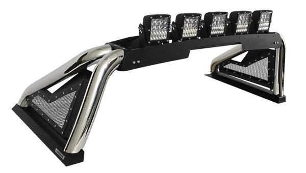 Go Rhino 14-19 Chevy 1500 LD (Classic) Sport Bar 2.0 Complete Kit w/Sport Bar+Retractable Light Mnt - Bull Strap
