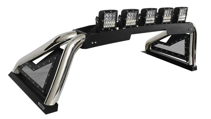 Go Rhino 14-19 Chevy 1500 LD (Classic) Sport Bar 2.0 Complete Kit w/Sport Bar+Retractable Light Mnt - Bull Strap