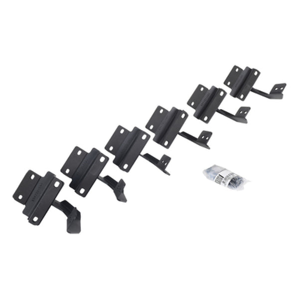 Go Rhino 15-21 Ford F-150 SC 4DR Mounting Brackets (V-Series V3/RB10 Slim/RB20 Slim) - Tex. Blk - Bull Strap