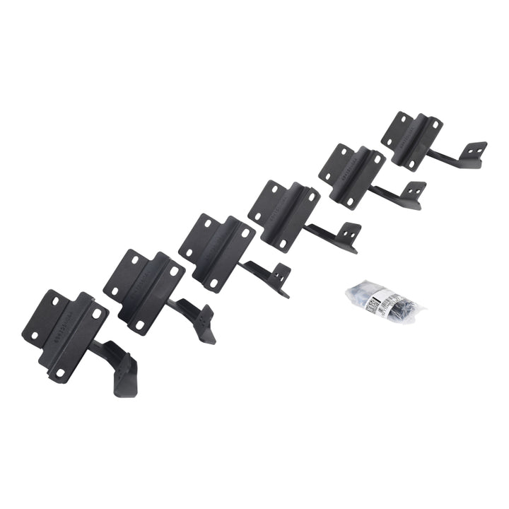 Go Rhino 15-21 Ford F-150 SC 4DR Mounting Brackets (V-Series V3/RB10 Slim/RB20 Slim) - Tex. Blk - Bull Strap