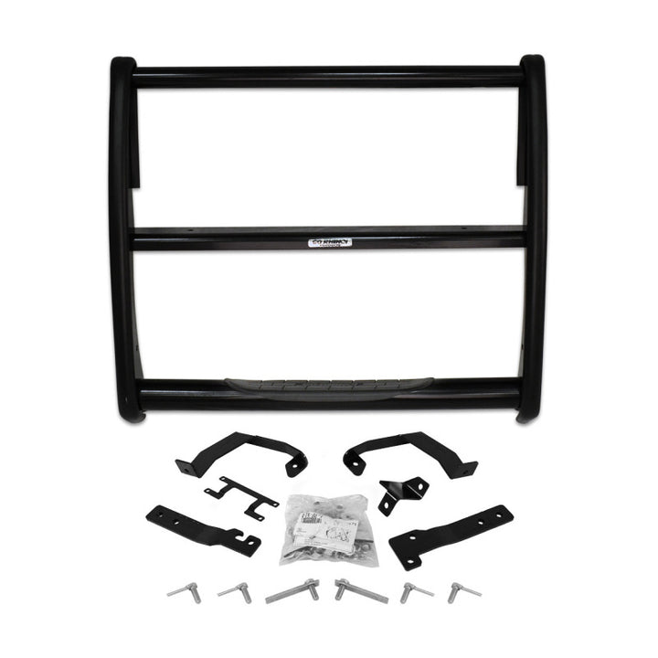 Go Rhino 17-19 Ford F-250/F-350 Super Duty 3000 Series StepGuard - Black (Center Grille Guard Only) - Bull Strap