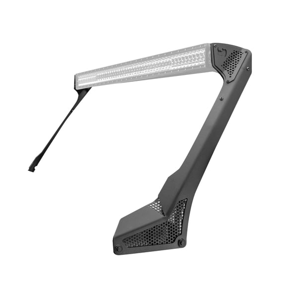 Go Rhino 18-20 Jeep Wrangler JL/JLU/Gladiator JT XE Windshield Light Bar Mount - 50in Single Row - Bull Strap