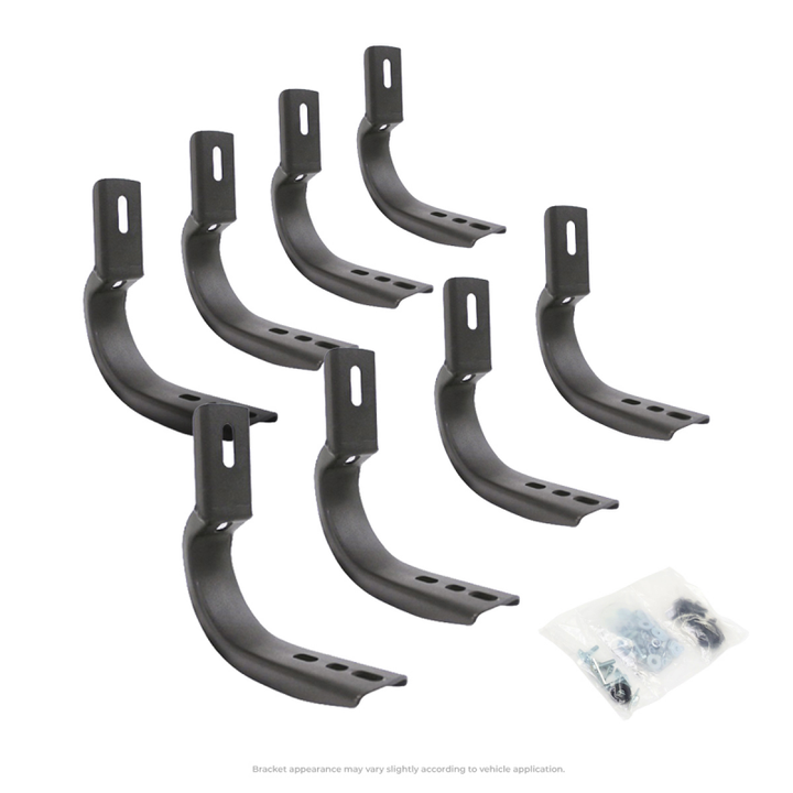 Go Rhino 19-20 Chevrolet Silverado 1500 Brackets for OE Xtreme Cab Length SideSteps - Bull Strap