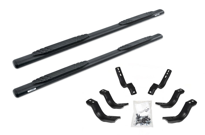 Go Rhino 19-20 Chevy 1500 4in 1000 Series Complete Kit w/Sidestep + Brkts - Bull Strap
