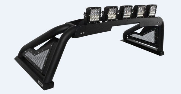 Go Rhino 19-20 Chevy 1500 Sport Bar 2.0 Complete Kit w/Sport Bar + Retractable Light Mnt - Bull Strap