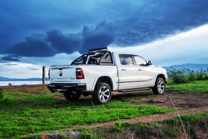 Go Rhino 19-20 Ram 1500 Sport Bar 2.0 (Full Size) - Tex Blk - Bull Strap