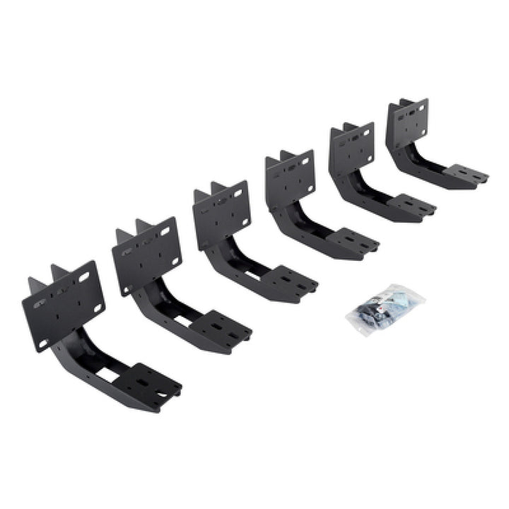 Go Rhino 19-22 Ram 1500 Crew Cab 4DR Mounting Brackets (V-Series V3/RB10 Slim/RB20 Slim) - Tex. Blk - Bull Strap