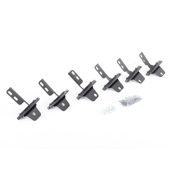 Go Rhino 2021+ Ford Bronco Brackets for RB Running Boards Textured Black - Bull Strap