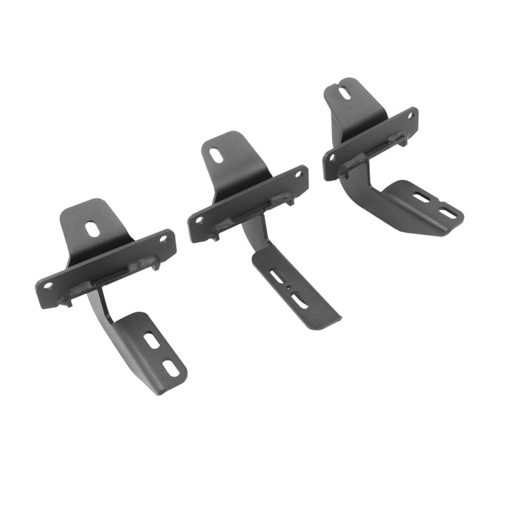 Go Rhino 2021+ Ford Bronco Brackets for RB Running Boards Textured Black - Bull Strap