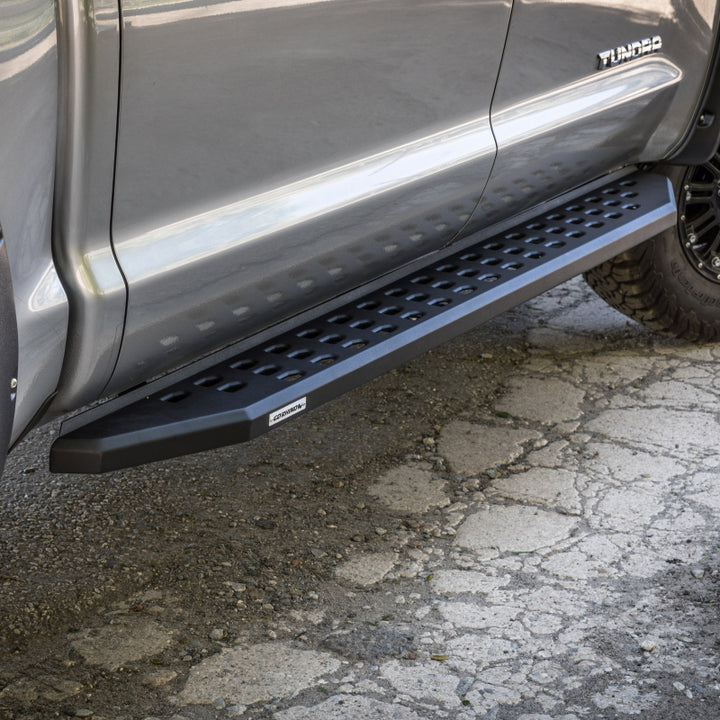 Go Rhino 2022 Toyota Tundra Crew Max 4dr RB20 Kit w/RB20 Running Board + Brkts - Tex. Blk - Bull Strap