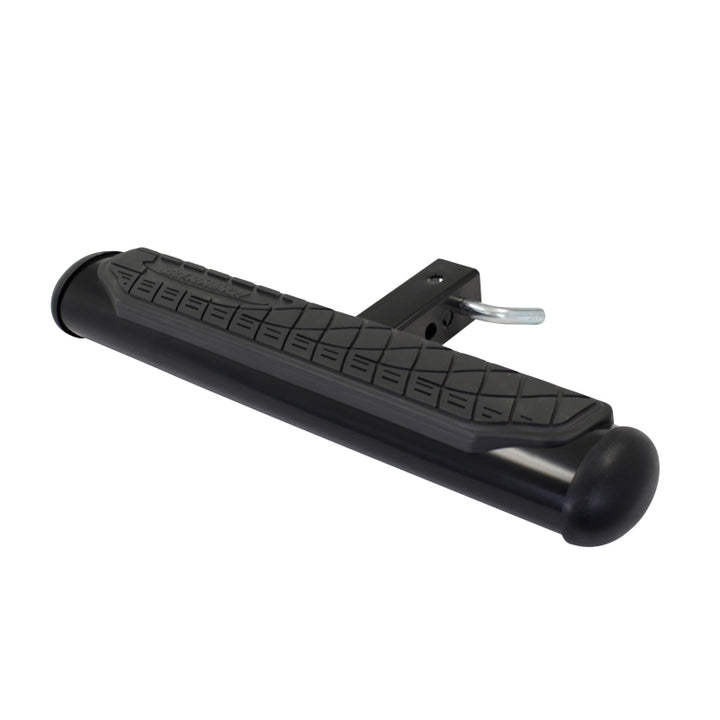 Go Rhino 4in Oval Hitch Step - Black - Bull Strap