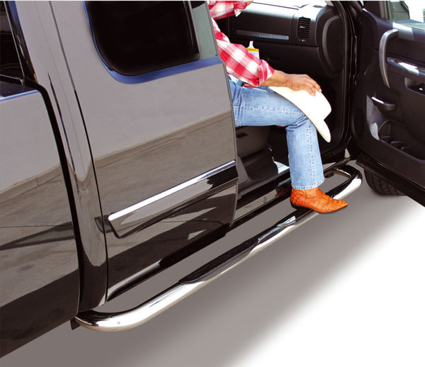 Go Rhino 80-98 Ford F Series 4000 Series SideSteps - Cab Length - SS - Bull Strap