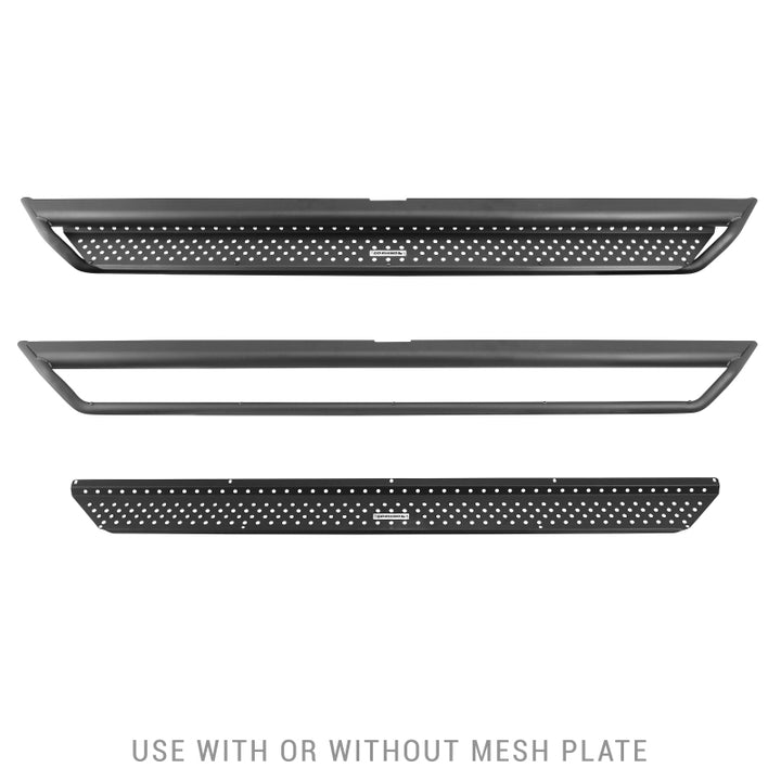 Go Rhino Dominator Extreme D1 Side Steps - Tex Black - 57 in. - Bull Strap