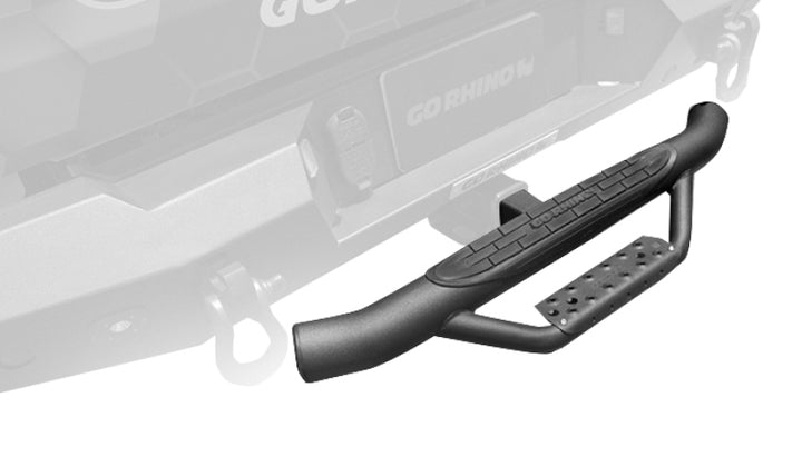 Go Rhino Dominator Hitch Step - Black - Bull Strap