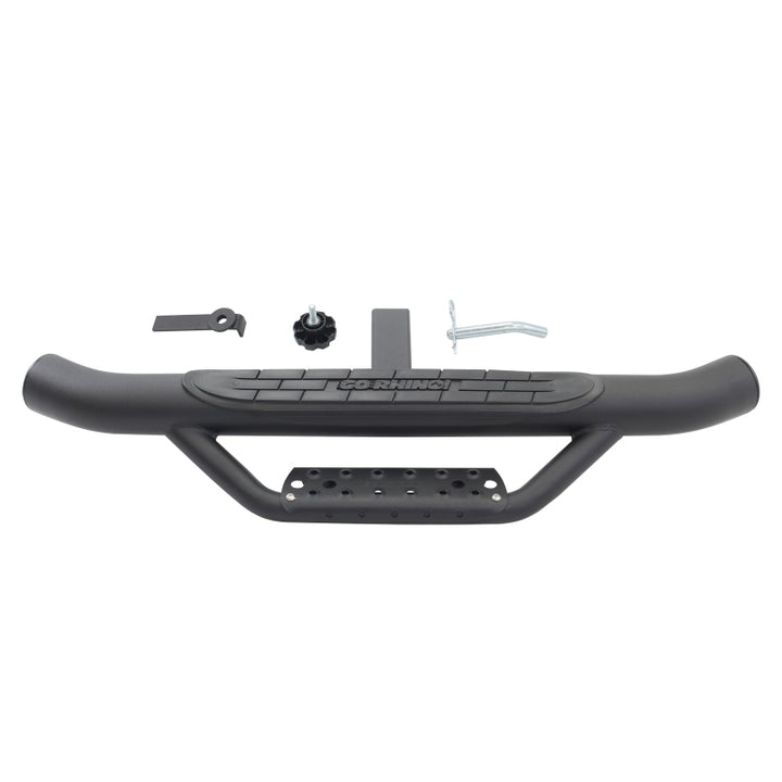 Go Rhino Dominator Hitch Step - Black - Bull Strap