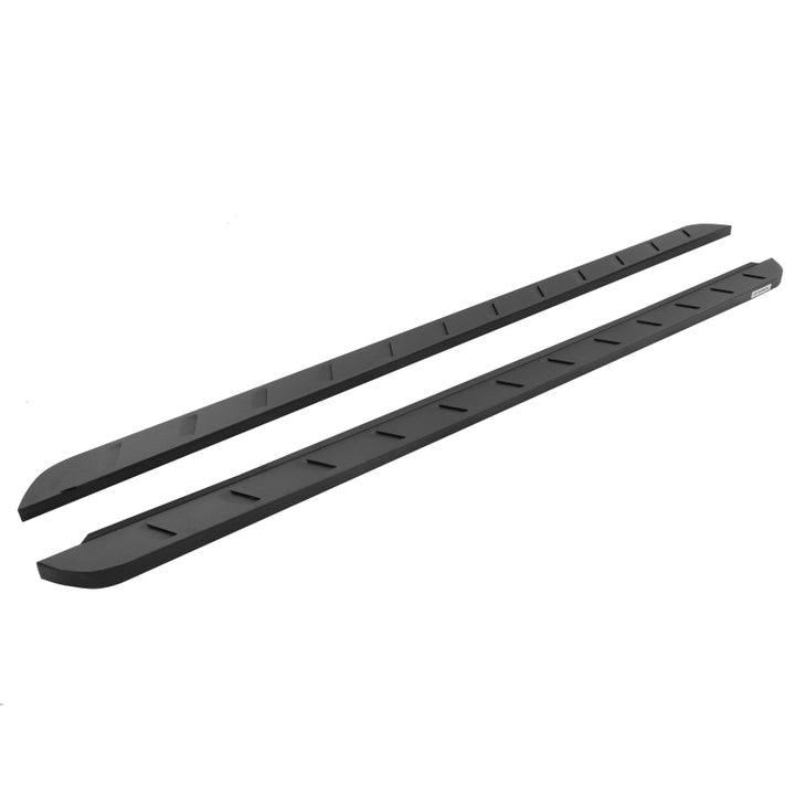 Go Rhino RB10 Slim Running Boards - Universal 87in. - Tex. Blk - Bull Strap