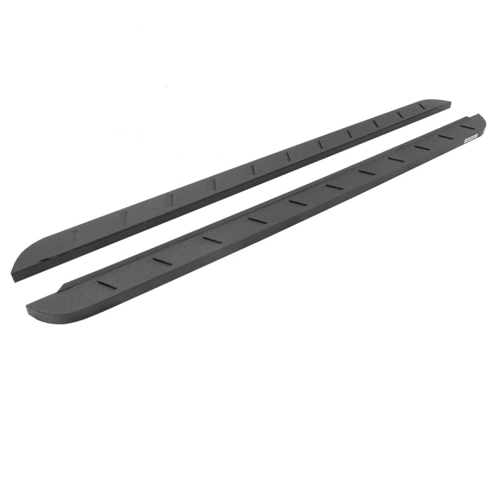 Go Rhino RB10 Slim Running Boards - Universal 87in. - Tex. Blk - Bull Strap