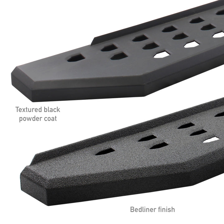 Go Rhino RB20 Running Boards - Tex Black - 87in - Bull Strap