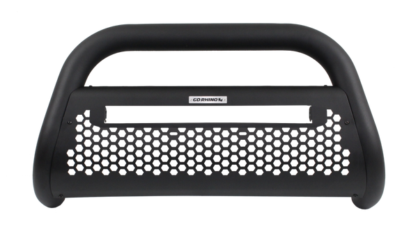 Go Rhino RC2 LR Frame - 3in - Central mount - Tex Blk - Bull Strap