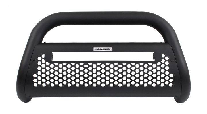 Go Rhino RC2 LR Frame - 3in - Central mount - Tex Blk - Bull Strap