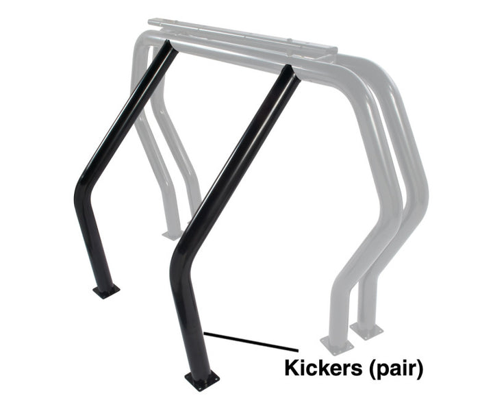 Go Rhino RHINO Bed Bar - Kickers - Black - Bull Strap