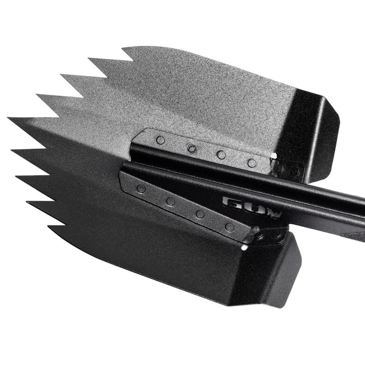 Go Rhino Xventure Gear Sharktooth Stackable Shovel - Textured Black - Bull Strap