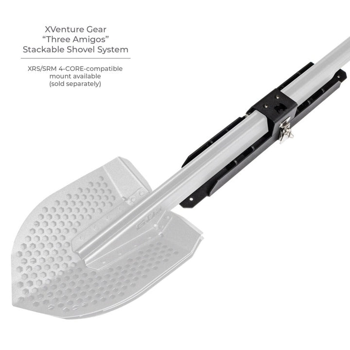 Go Rhino Xventure Gear Sharktooth Stackable Shovel - Textured Black - Bull Strap