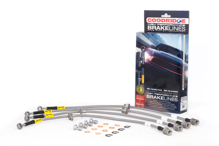 Goodridge 02-07 Subaru WRX/STi Brake Line Kit - Bull Strap