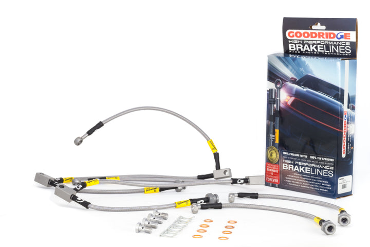 Goodridge 03+ 350z/G35 Brake Lines (incl. Brembo kits) - Bull Strap