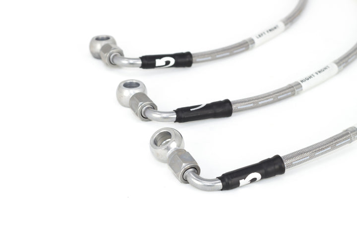 Goodridge 04-06 Cadillac CTS-V (w/Brembo Brakes) Stainless Steel Brake Line Kit - Bull Strap