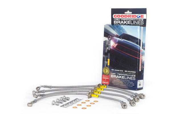 Goodridge 04-08 Acura TSX Stainless Steel Brake Line Kit - Bull Strap
