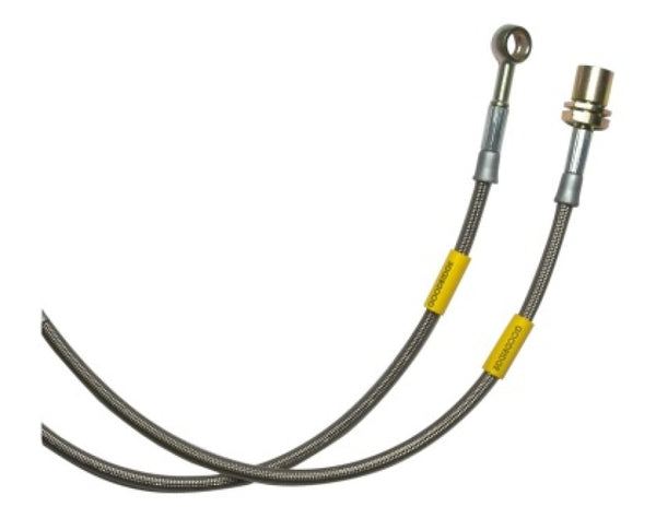 Goodridge 08-17 Subaru Impreza STI / 13-20 Subaru BRZ Stainless Steel Rear Brake Lines - Bull Strap