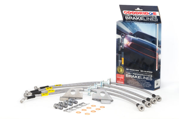 Goodridge 12-17 Chevrolet Caprice Police Package Only SS Brake Line Kit - Bull Strap