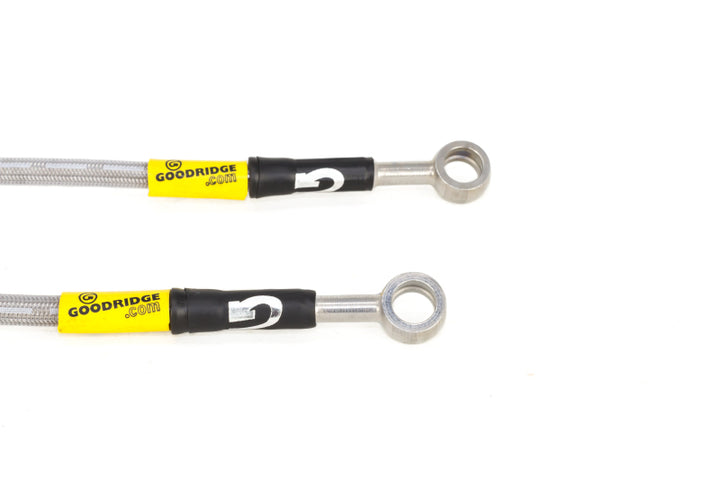 Goodridge 15-16 Subaru STi (w/ Brembo Calipers) Stainless Steel Brake Line Kit - Bull Strap